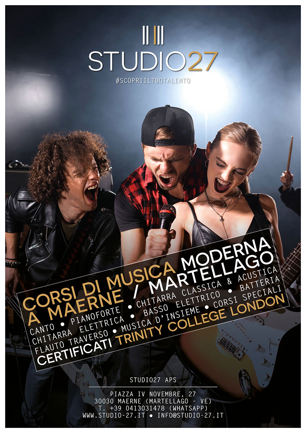 Studio27 - Scuola di Musica Maerne - Iscrizioni aperte 2023-2024