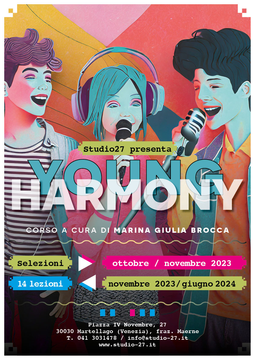Studio27 - Corsi Collettivi - Corso di canto corale Young Harmony
